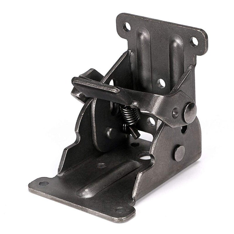 MDLUU Table Leg Folding Brackets, Foldable Hinge Hardware, Self- Lock Extension Collapsible Shelf Bracket Support for Bed Leg, Wall Shelf, Saving Space, Pack of 2 - Image 2